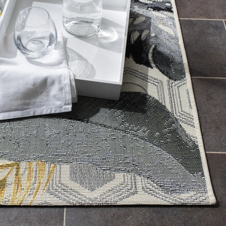 Safavieh Barbados 500 4'-0" x 6'-0" Rug in Grey / Gold