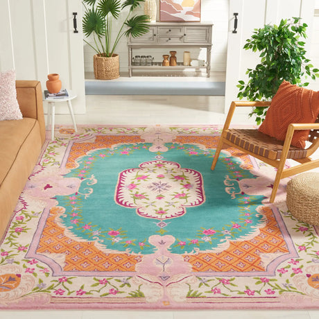 Safavieh Bellagio 10'-0" x 14'-0" Rug in Blue / Pink