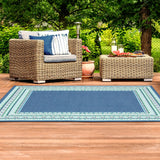Oriental Weavers Sphinx Meridian 9650B Navy / Green Rugs - room scene