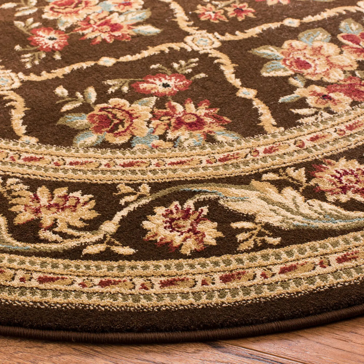 Safavieh Lyndhurst 5'-3" x 5'-3" Rug in Brown / Brown