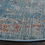 Safavieh Victoria 6'-7" x 6'-7" Rug in Navy / Red