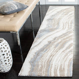 Safavieh Cyrus Shag 2'-2" x 9'-0" Rug in Ivory / Grey
