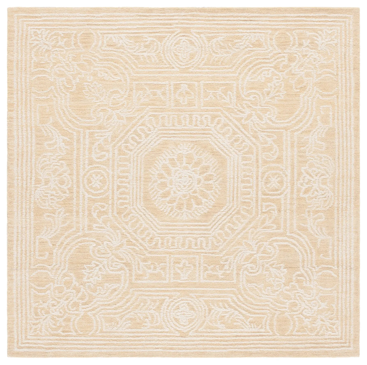 Safavieh Ebony 6'-0" x 6'-0" Rug in Ivory / Gold