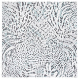 Safavieh Amsterdam 6'-7" x 6'-7" Rug in Ivory / Teal