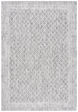 Safavieh Courtyard 4'-0" x 5'-7" Rug in Light Grey / Dark Grey