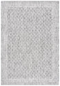 Safavieh Courtyard 4'-0" x 5'-7" Rug in Light Grey / Dark Grey