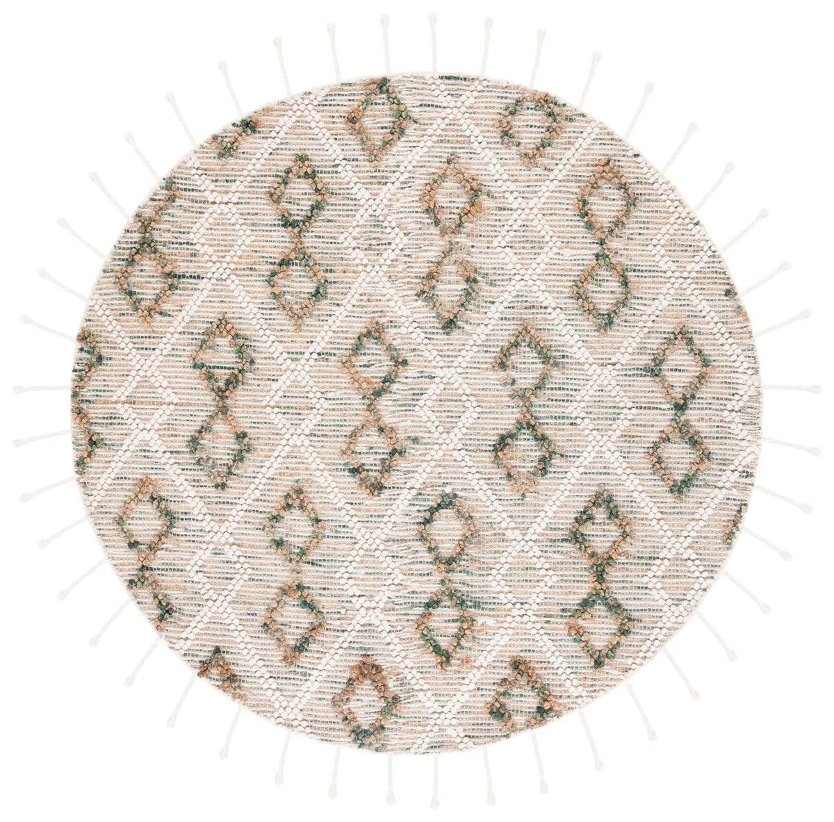 Safavieh Natura 6'-0" x 6'-0" Rug in Ivory / Emerald