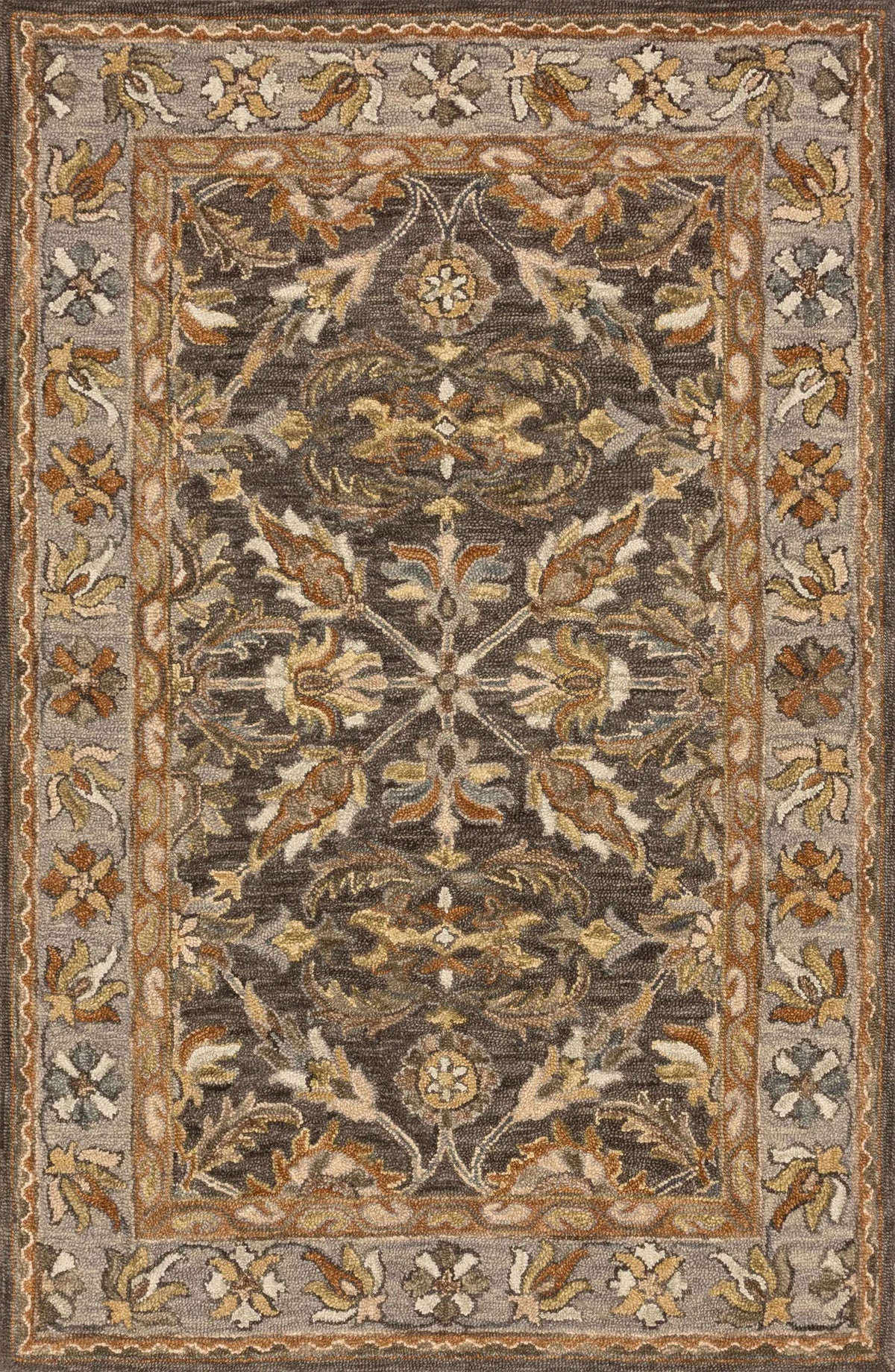 Loloi Victoria Vk-06 Dk Taupe / Grey Rugs - main flat