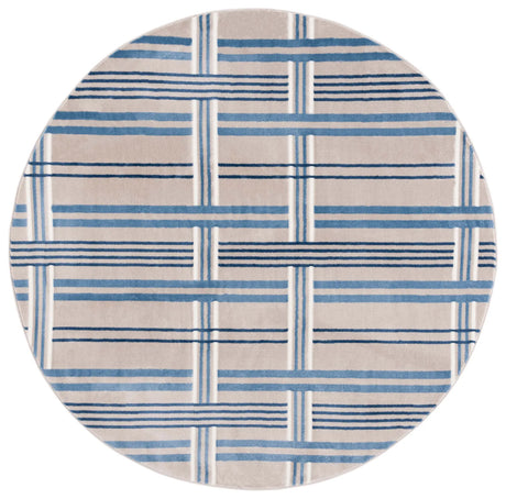 Safavieh Groove 6'-7" x 6'-7" Rug in Beige / Blue