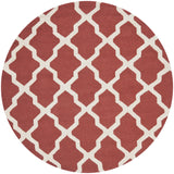 Safavieh Cambridge 6'-0" x 6'-0" Rug in Rust / Ivory