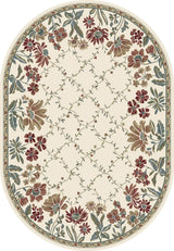 Dynamic Rugs Ancient Garden 57084 Ivory Rugs - Oval