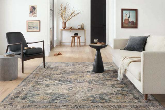 Loloi Gaia Gaa-02 Denim/Taupe Rugs - room scene 1 horizontal