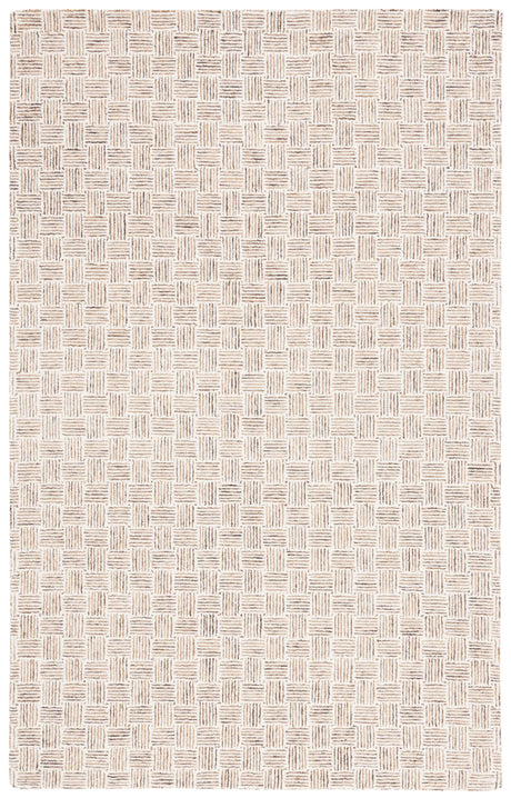Safavieh Micro-Loop 4'-0" x 6'-0" Rug in Taupe / Ivory