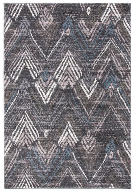 Safavieh Amsterdam 4'-0" x 6'-0" Rug in Dark Grey / Grey