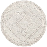 Safavieh Abstract 6'-0" x 6'-0" Rug in Ivory / Grey