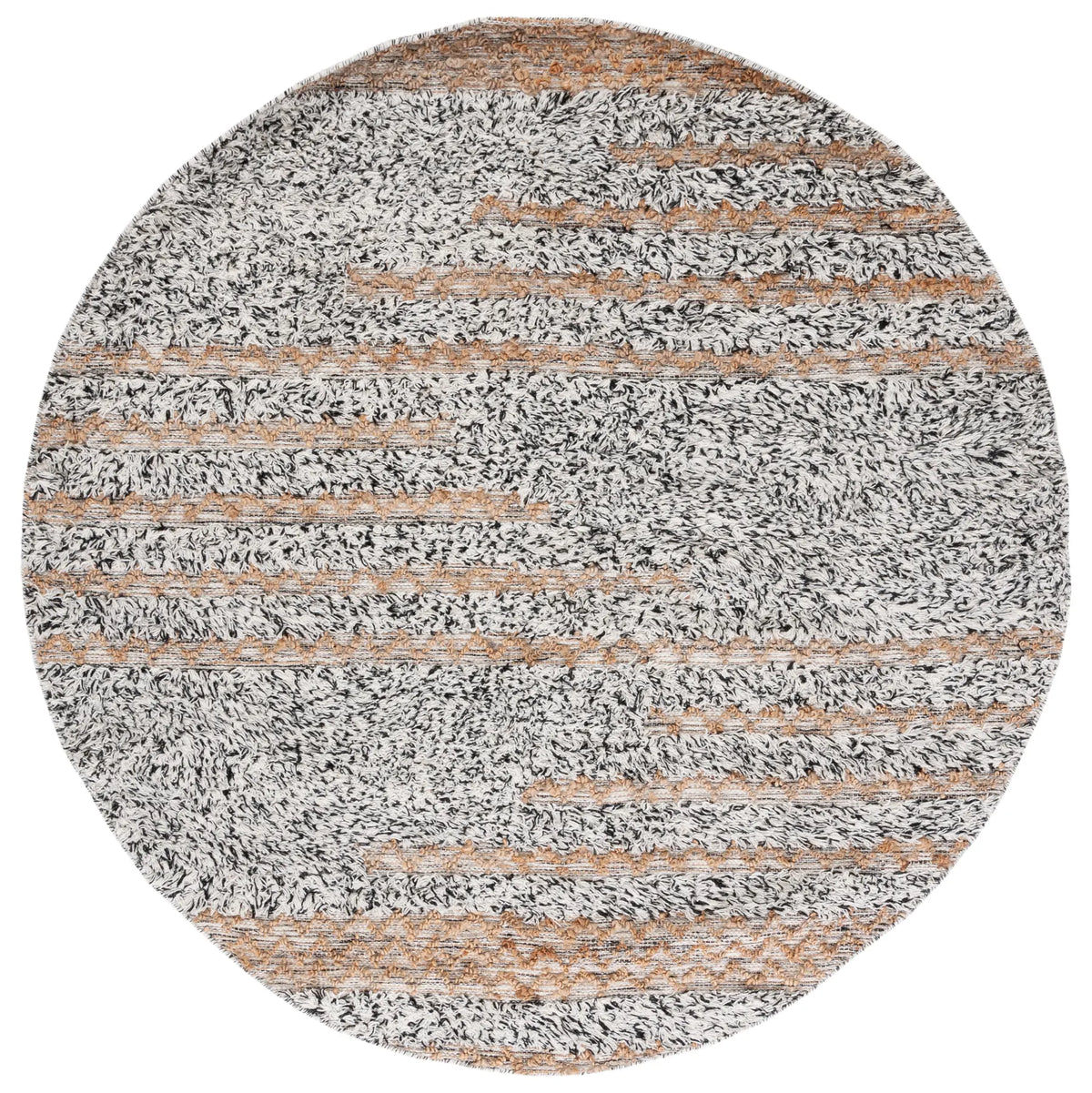 Safavieh Natura 6'-0" x 6'-0" Rug in Ivory / Black