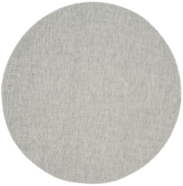 Safavieh Courtyard 6'-7" x 6'-7" Rug in Grey / Turquoise