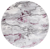 Safavieh Craft 6'-7" x 6'-7" Rug in Grey / Wine