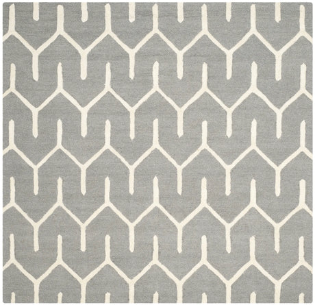 Safavieh Cambridge 6'-0" x 6'-0" Rug in Dark Grey / Ivory