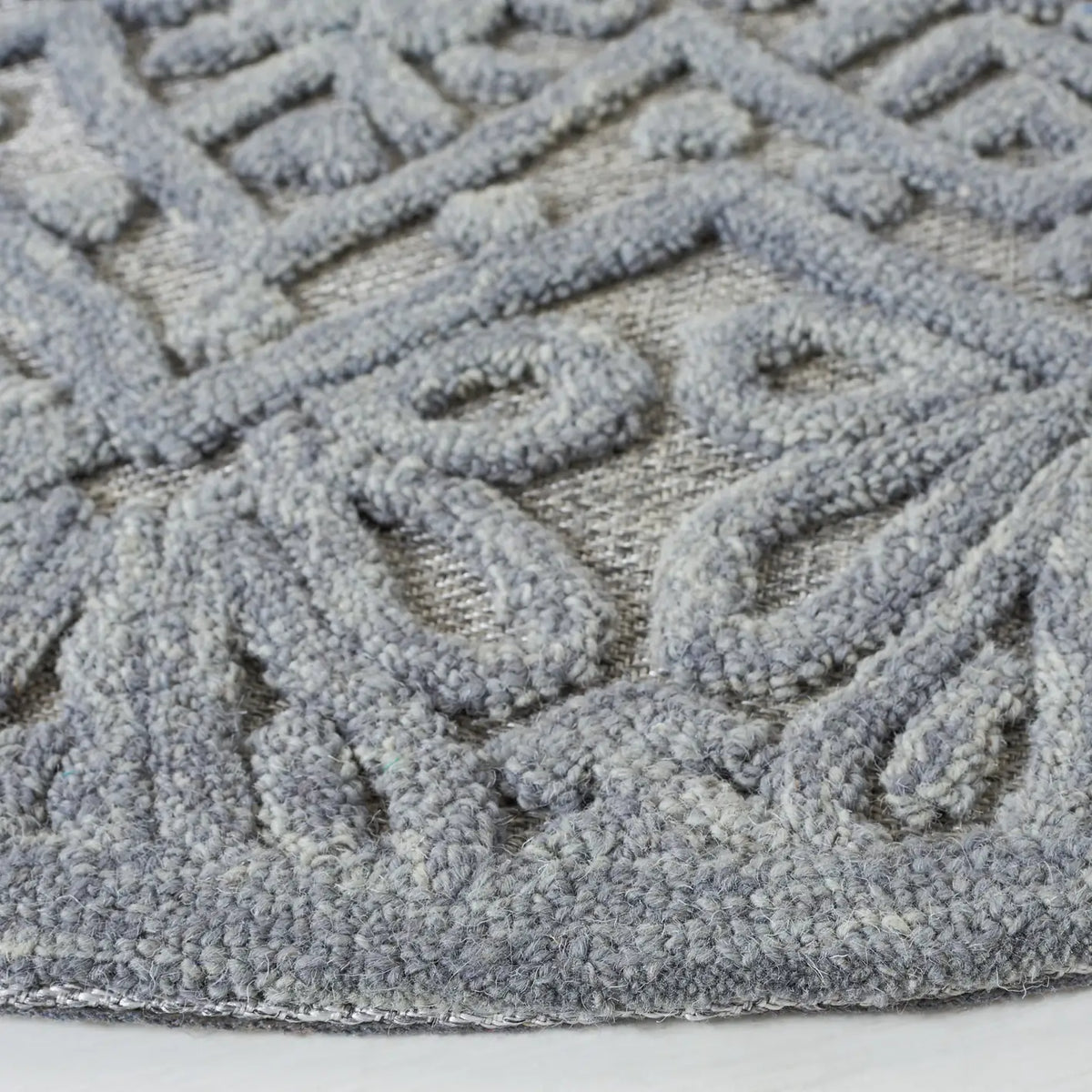 Safavieh Trace 6'-0" x 6'-0" Rug in Light Grey