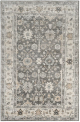 Safavieh Maharaja 5'-0" x 8'-0" Rug in Charcoal / Ivory