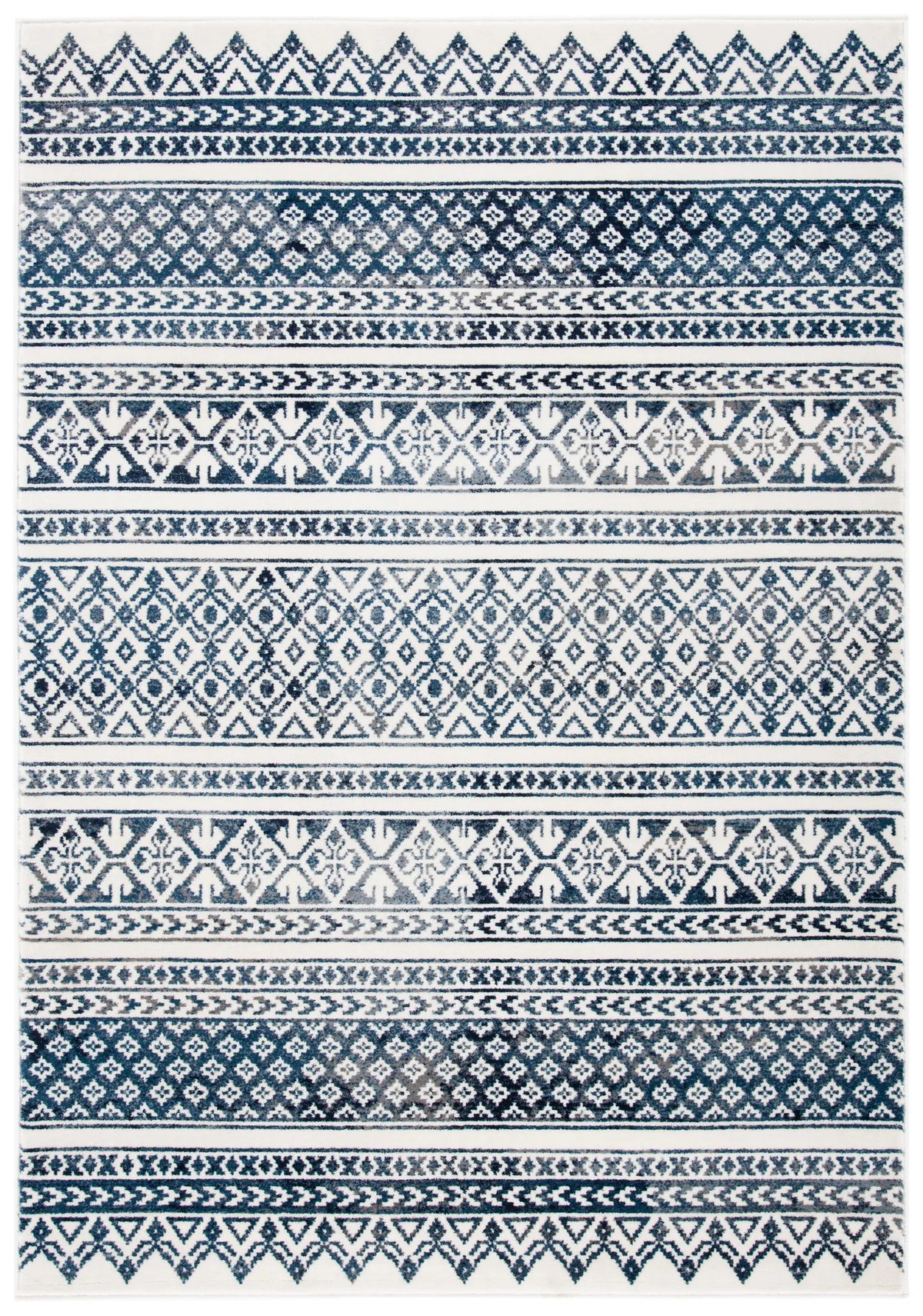 Safavieh Carnegie 4'-0" x 6'-0" Rug in Ivory / Navy