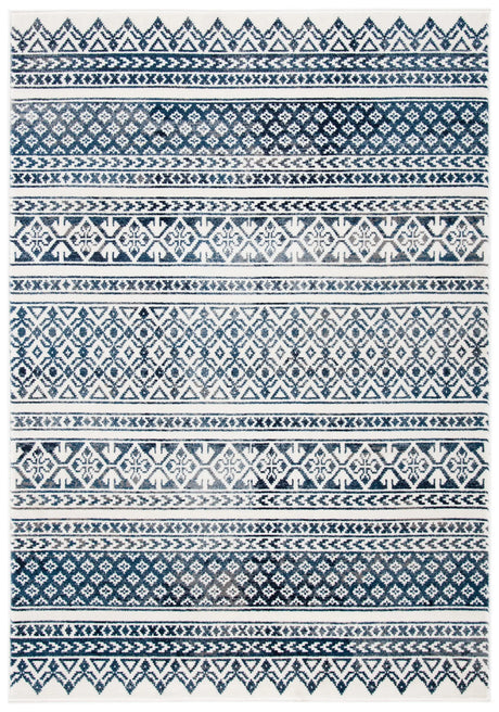 Safavieh Carnegie 4'-0" x 6'-0" Rug in Ivory / Navy