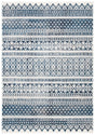 Safavieh Carnegie 4'-0" x 6'-0" Rug in Ivory / Navy