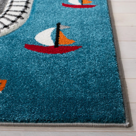 Safavieh Carousel Kids 100 4'-0" x 6'-0" Rug in Grey / Ivory
