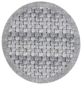 Safavieh Barbados 500 6'-6" x 6'-6" Rug in Black / Ivory