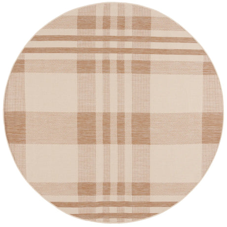 Safavieh Courtyard 6'-7" x 6'-7" Rug in Natural / Beige