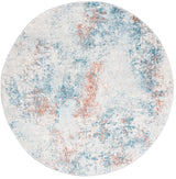 Safavieh Tulum 5'-0" x 5'-0" Rug in Light Blue / Ivory