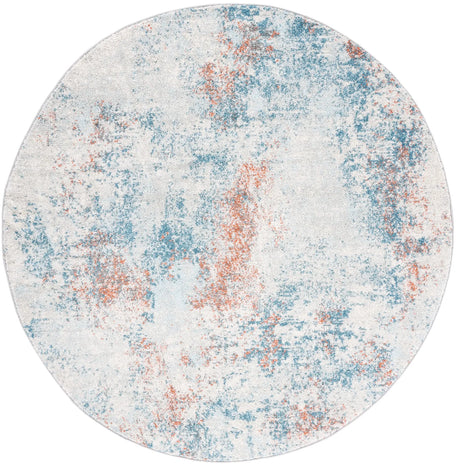 Safavieh Tulum 5'-0" x 5'-0" Rug in Light Blue / Ivory