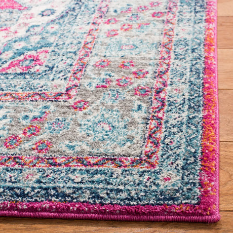 Safavieh Evoke 4'-0" x 6'-0" Rug in Fuchsia / Navy