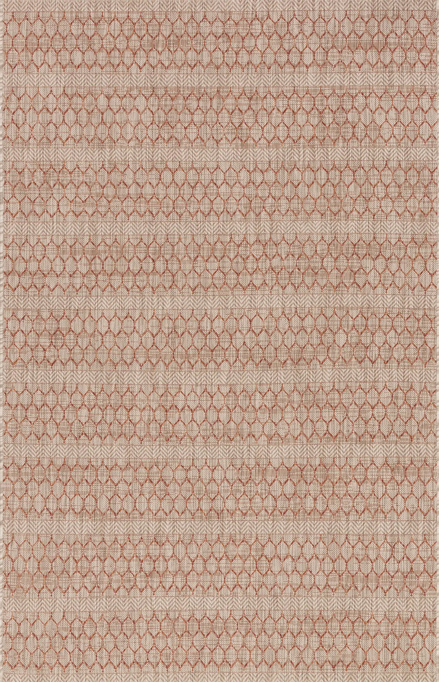Loloi Isle Ie-01 Beige / Rust Rugs - main flat