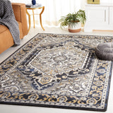 Safavieh Pyramid 4'-5" x 6'-5" Rug in Grey / Navy Gold