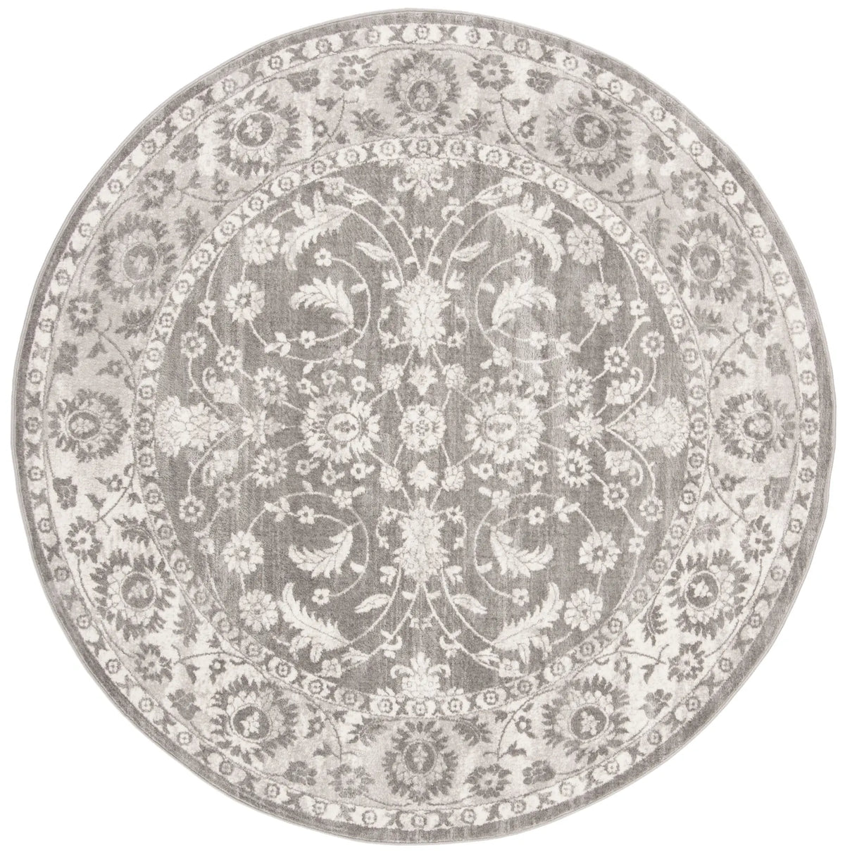Safavieh Brentwood 5'-0" x 5'-0" Rug in Cream / Grey