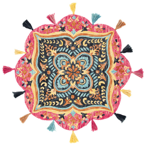 Safavieh Novelty 5'-0" x 5'-0" Rug in Pink / Purple