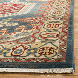 Safavieh Kashan 4'-0" x 6'-0" Rug in Navy Blue / Ivory