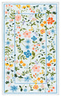Safavieh Martha Stewart Washable 3'-0" x 5'-0" Rug in Light Blue / Rust