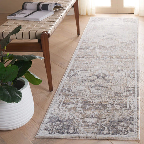 Safavieh Martha Stewart Sabrina 2'-6" x 10'-0" Rug in Grey / Beige