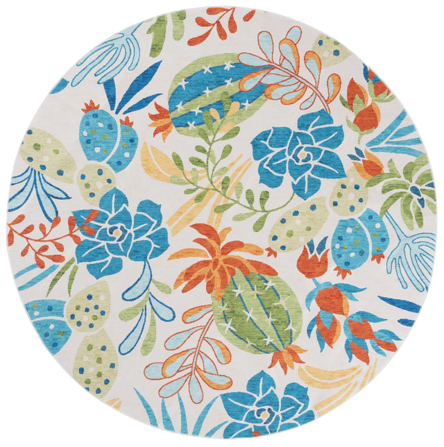 Safavieh Malibu 6'-0" x 6'-0" Rug in Beige / Blue