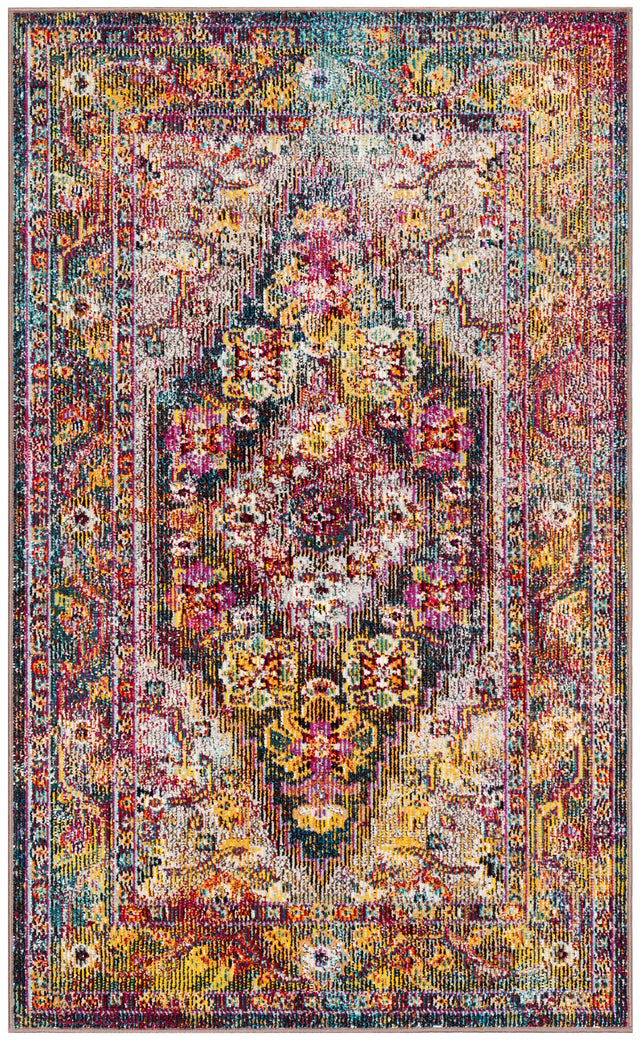 Safavieh Crystal 3'-0" x 5'-0" Rug in Navy / Light Blue