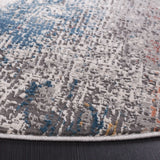 Safavieh Vogue 6'-7" x 6'-7" Rug in Ivory / Blue Rust