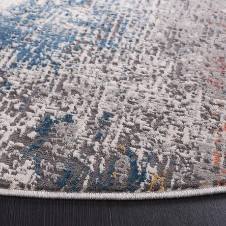 Safavieh Vogue 6'-7" x 6'-7" Rug in Ivory / Blue Rust