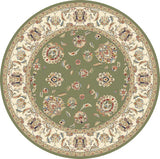 Dynamic Rugs Ancient Garden 57365 Green / Ivory Rugs - Round