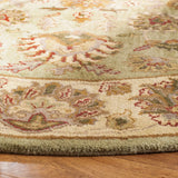 Safavieh Heritage 6'-0" x 6'-0" Rug in Green / Gold