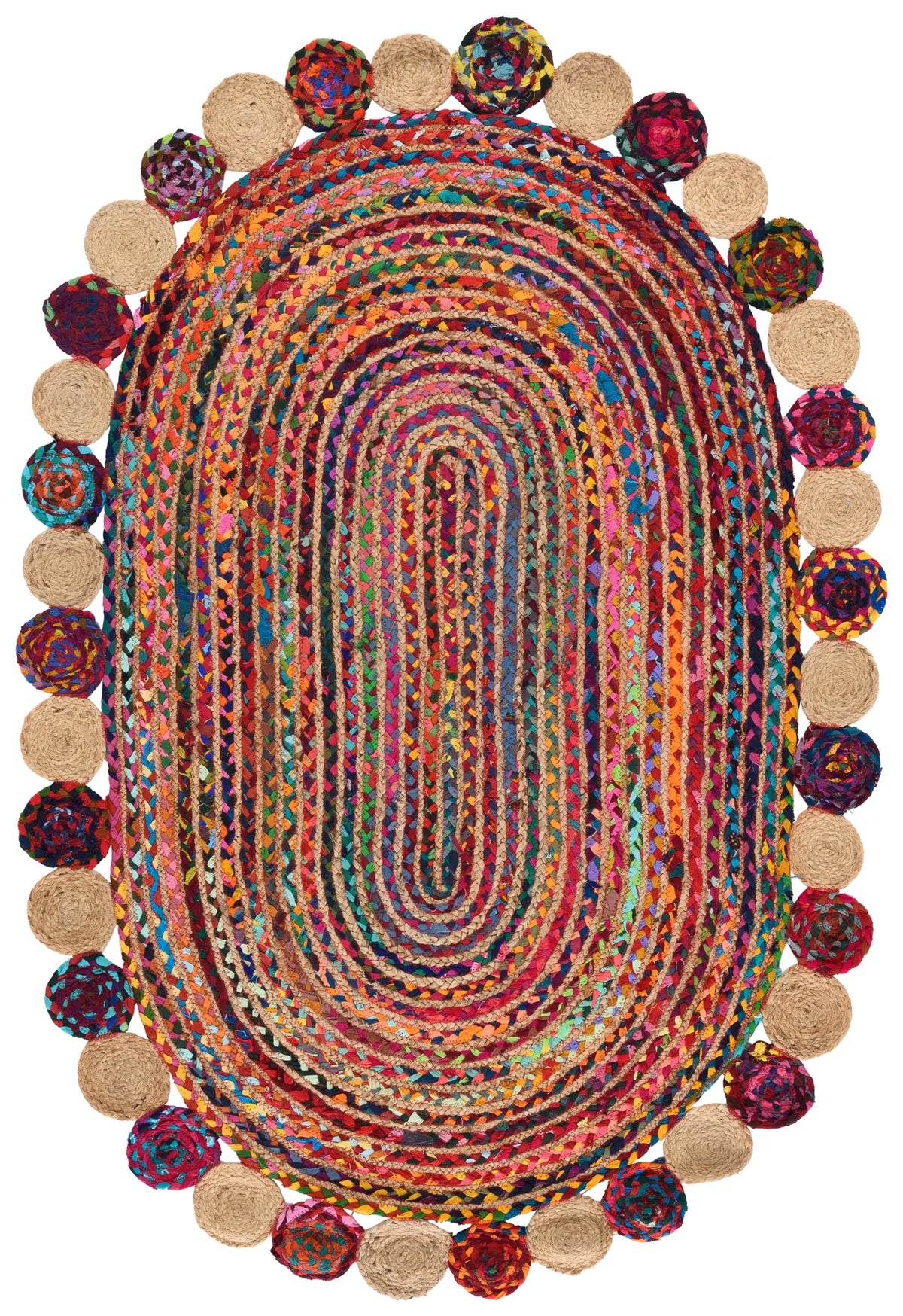 Safavieh Cape Cod 4'-0" x 6'-0" Rug in Red / Multi