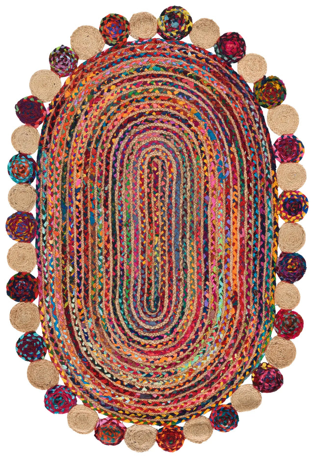 Safavieh Cape Cod 4'-0" x 6'-0" Rug in Red / Multi