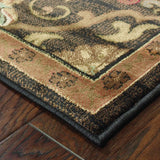 Oriental Weavers Sphinx Hudson 042g1 Brown / Beige Rugs - corner detail